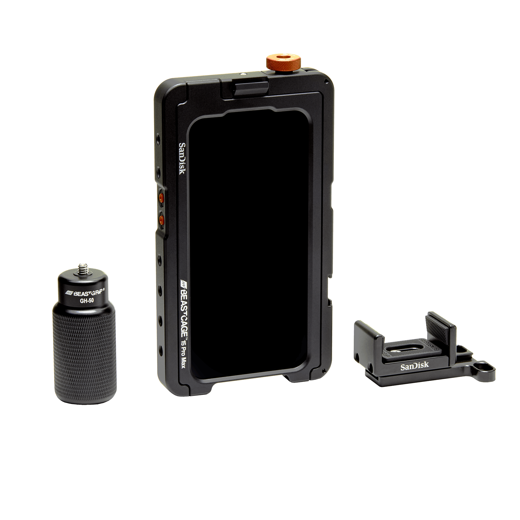 BEASTGRIP X SanDisk Beastcage IPhone 15 Pro Max Creator Kit Western beastgrip-x-sandisk-beastcage-iphone-15-pro-max-creator-kit-western