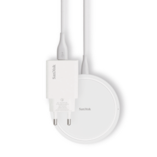 SanDisk® Ixpand™ 15W Qi Wireless Charger + USB C Adaptor | Western