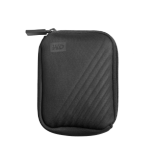 My Passport Case Neoprene Black Back Left