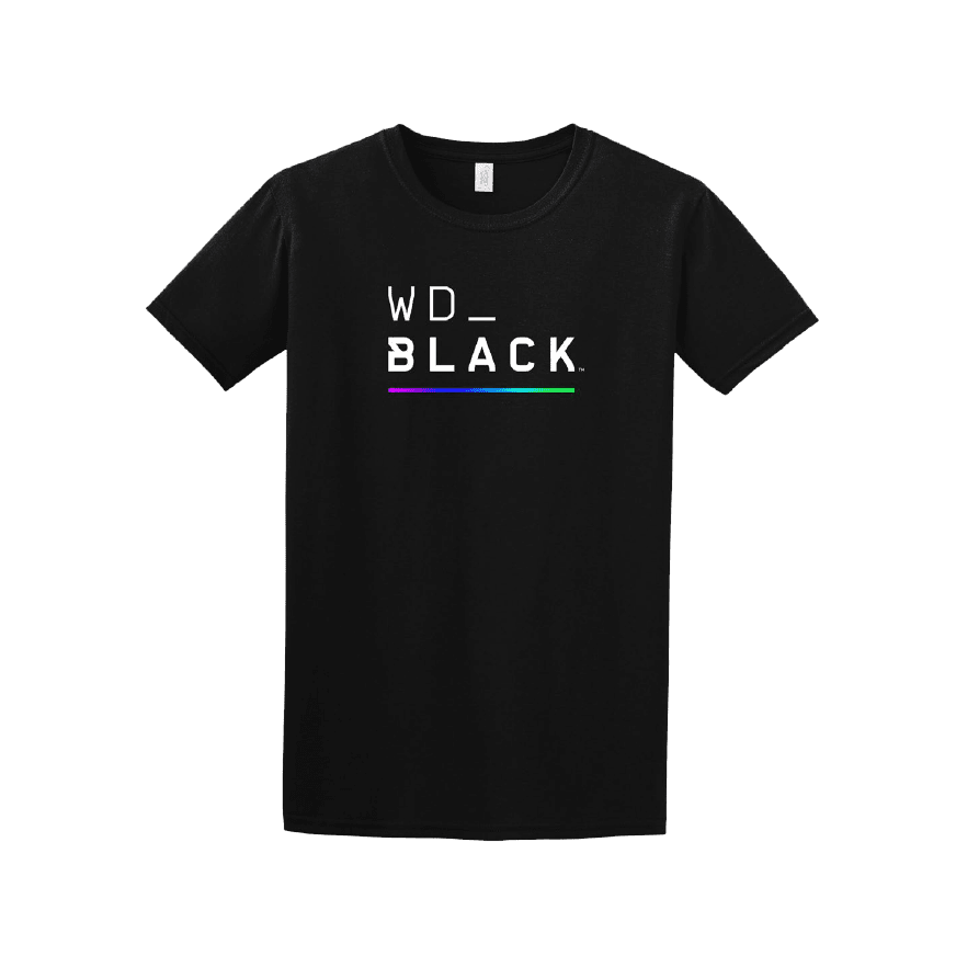 WD_BLACK T-Shirt with full Color RGB Bar - Size Small - Image1