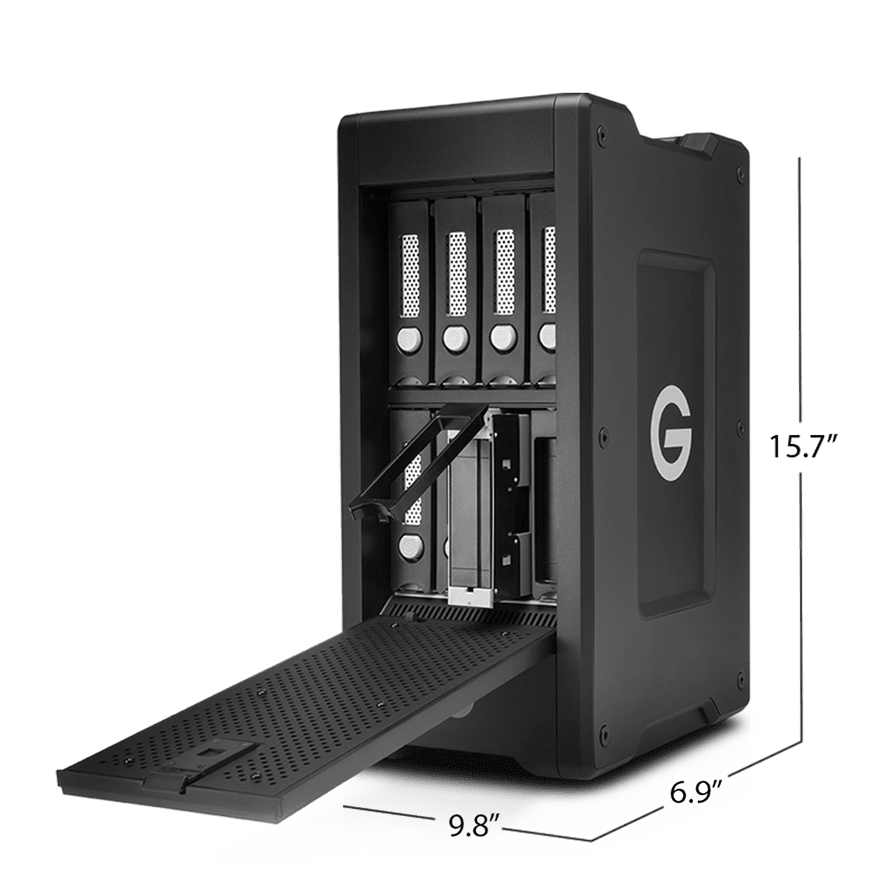 48 TB G-SPEED Shuttle XL met ev Series Bay Adapters TB2 | WD