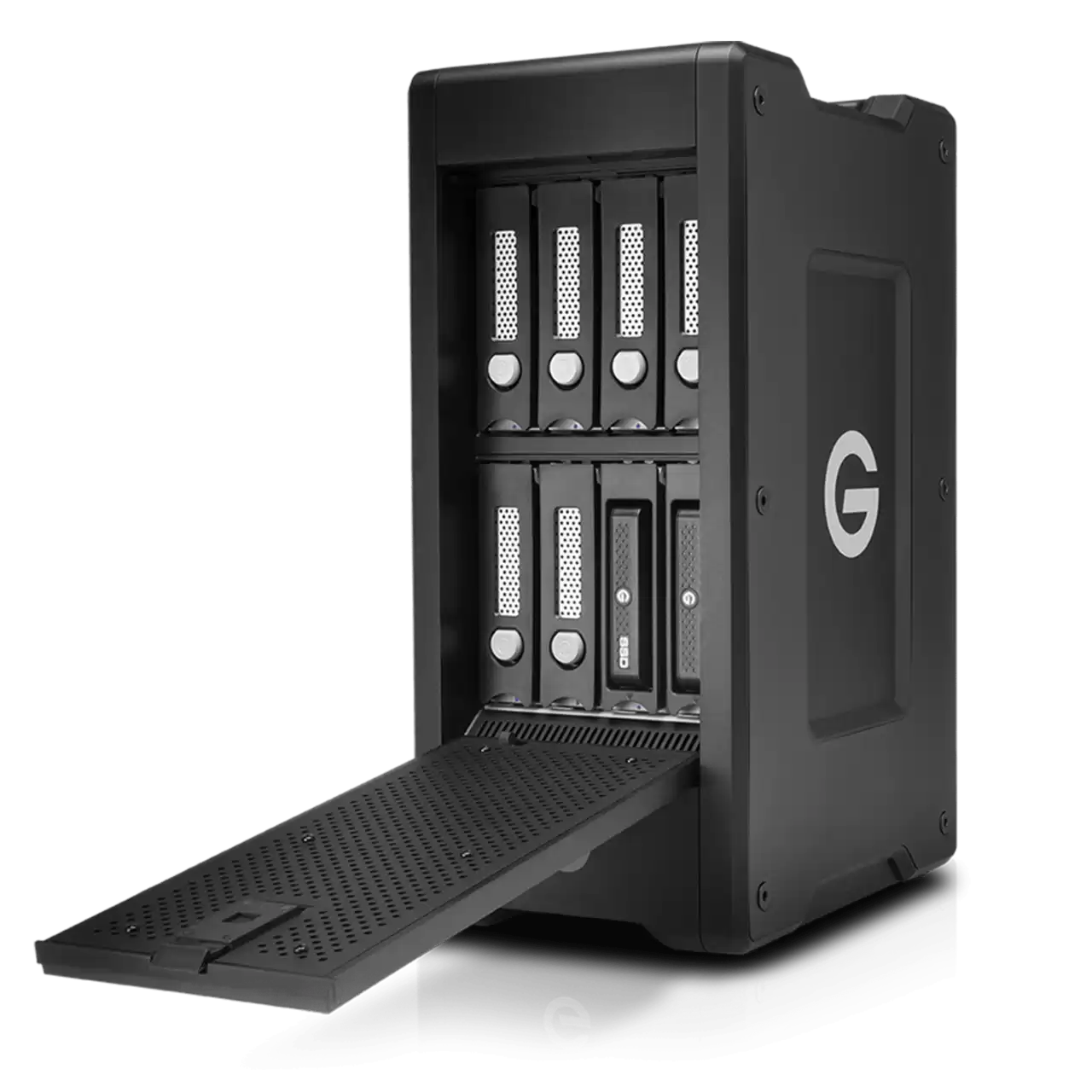 G Speed Shuttle Xl TB3 EV Series Bay Adapter Frontopen.png- Zoom Image