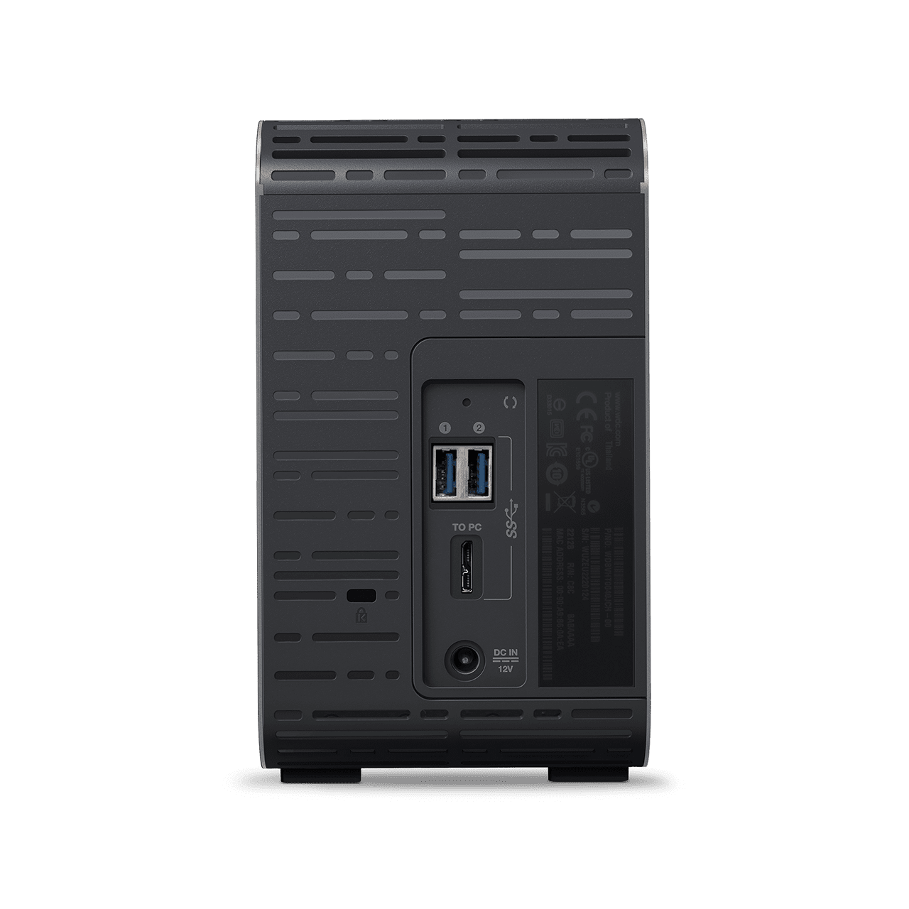 My Book Duo USB 3.0 hdd jch recertified back