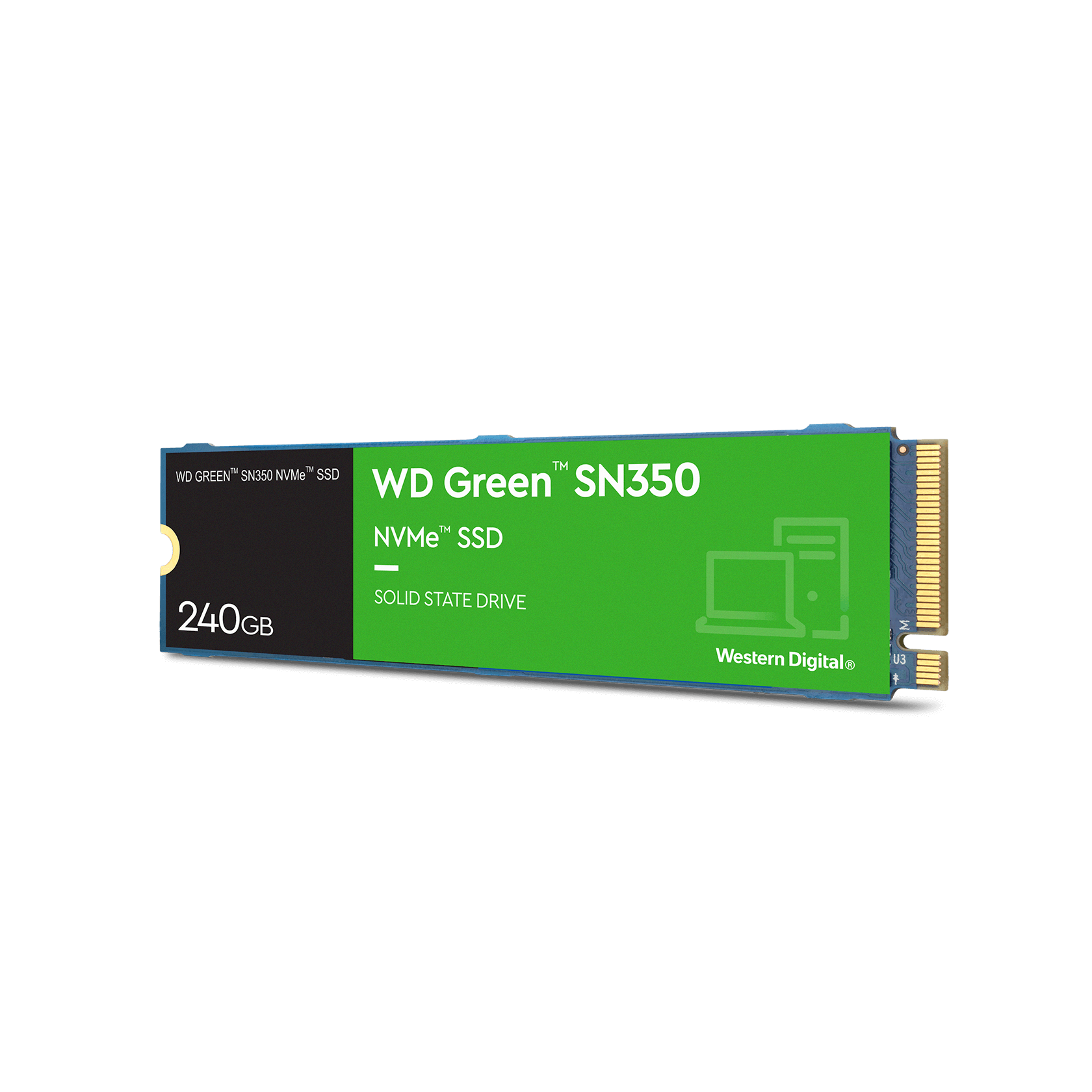 Western Digital 1TB WD Green Internal SSD Solid State Drive & 1TB WD Green  SN350 NVMe Internal SSD Solid State Drive - Gen3 PCIe, QLC, M.2 2280, Up to