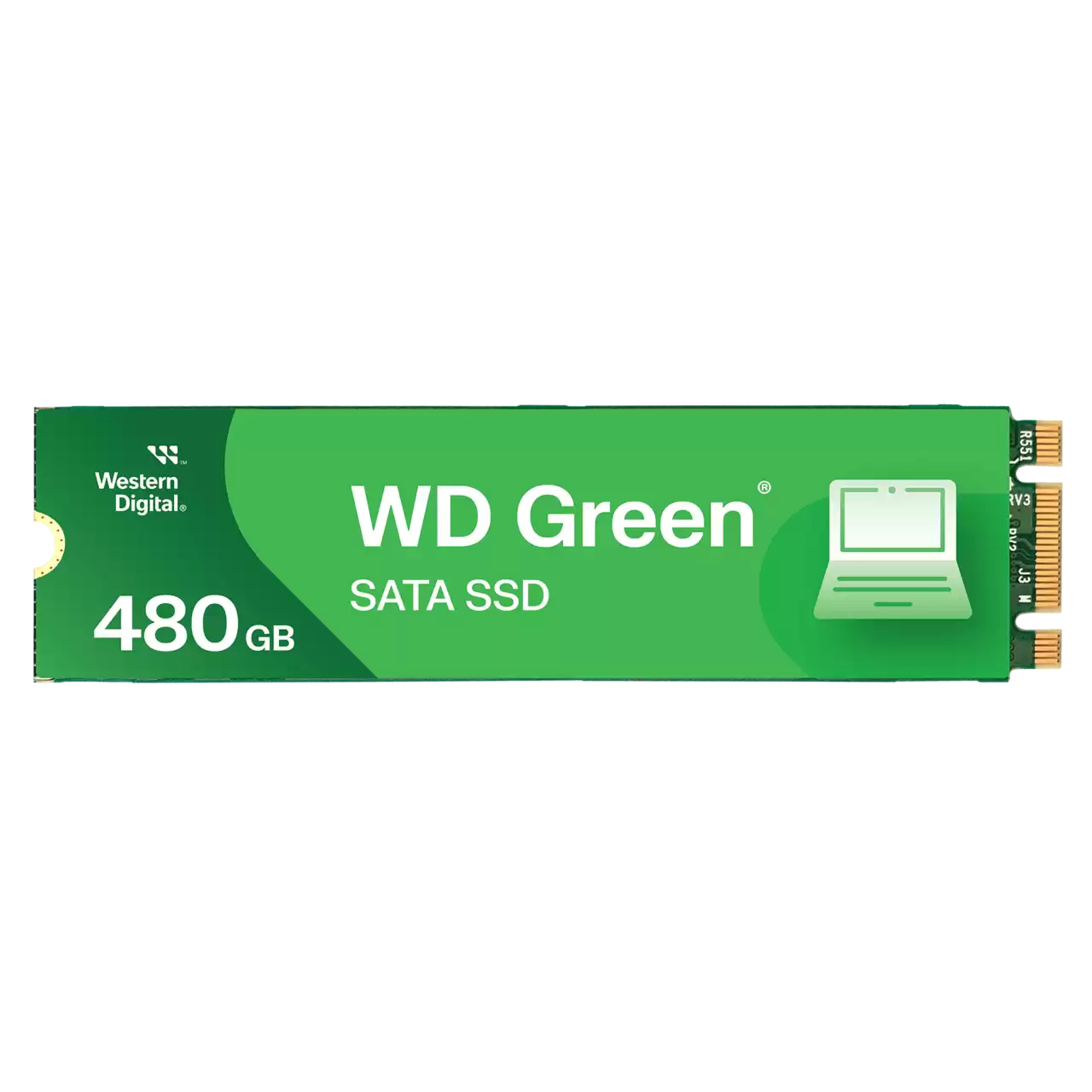 WD Green SSD M2 Front 480GB- Zoom Image