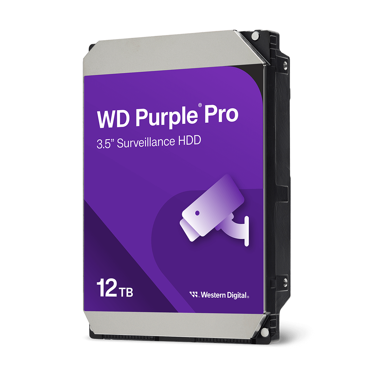 Western Digital 12TB WD Pro - Surveillance Internal Hard Drive, Purple - WD122PURP