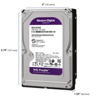 WD Purple Dimensions