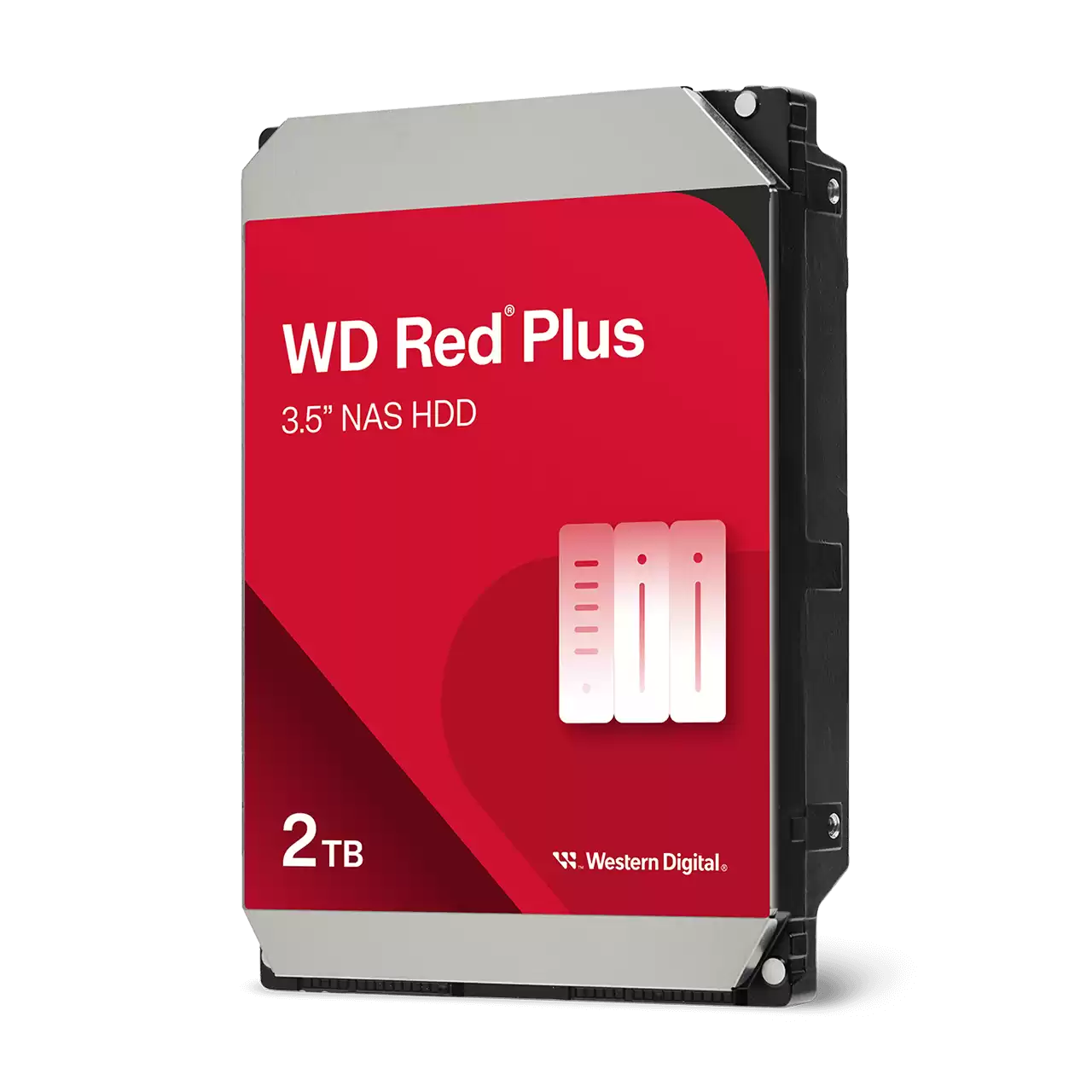 WD Red Plus Internal Network Attached Storage HDD 3.5 2TB- Zoom Image