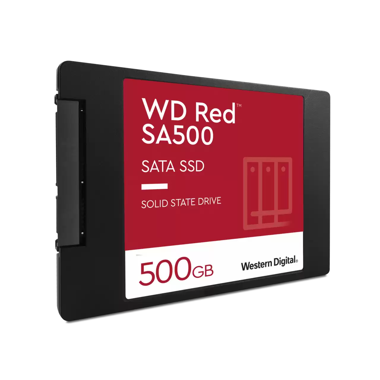 WD Red Sata SSD 500GB Angle Right- Zoom Image