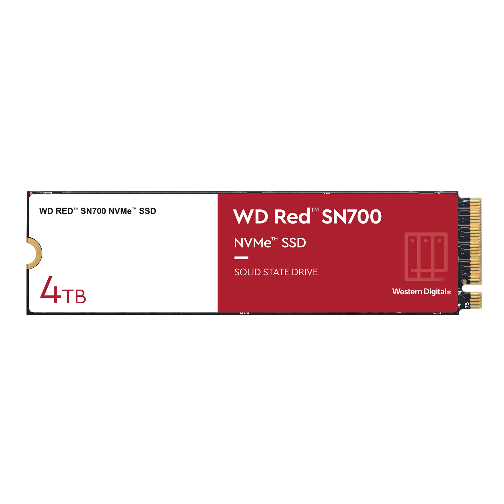 Western Digital 4TB WD Red SN700 NVMe Network Attached Storage(NAS) Solid State Drive - WDS400T1R0C