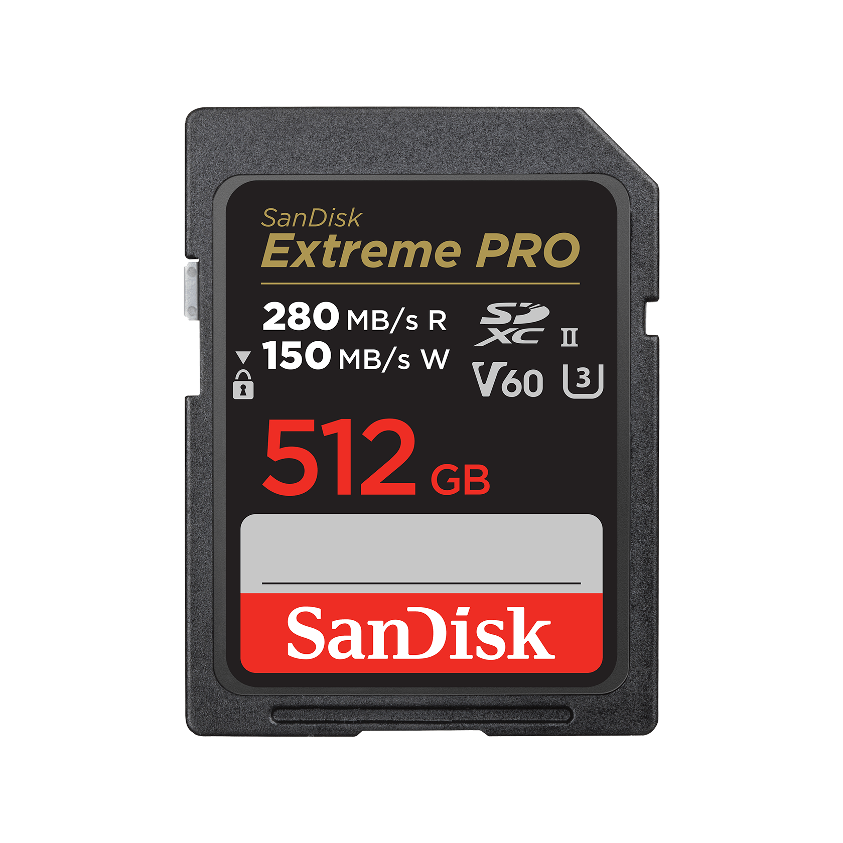 SanDisk 512GB Extreme PRO SDXC邃｢ UHSII Card - SDSDXEP-512G-JNJIP