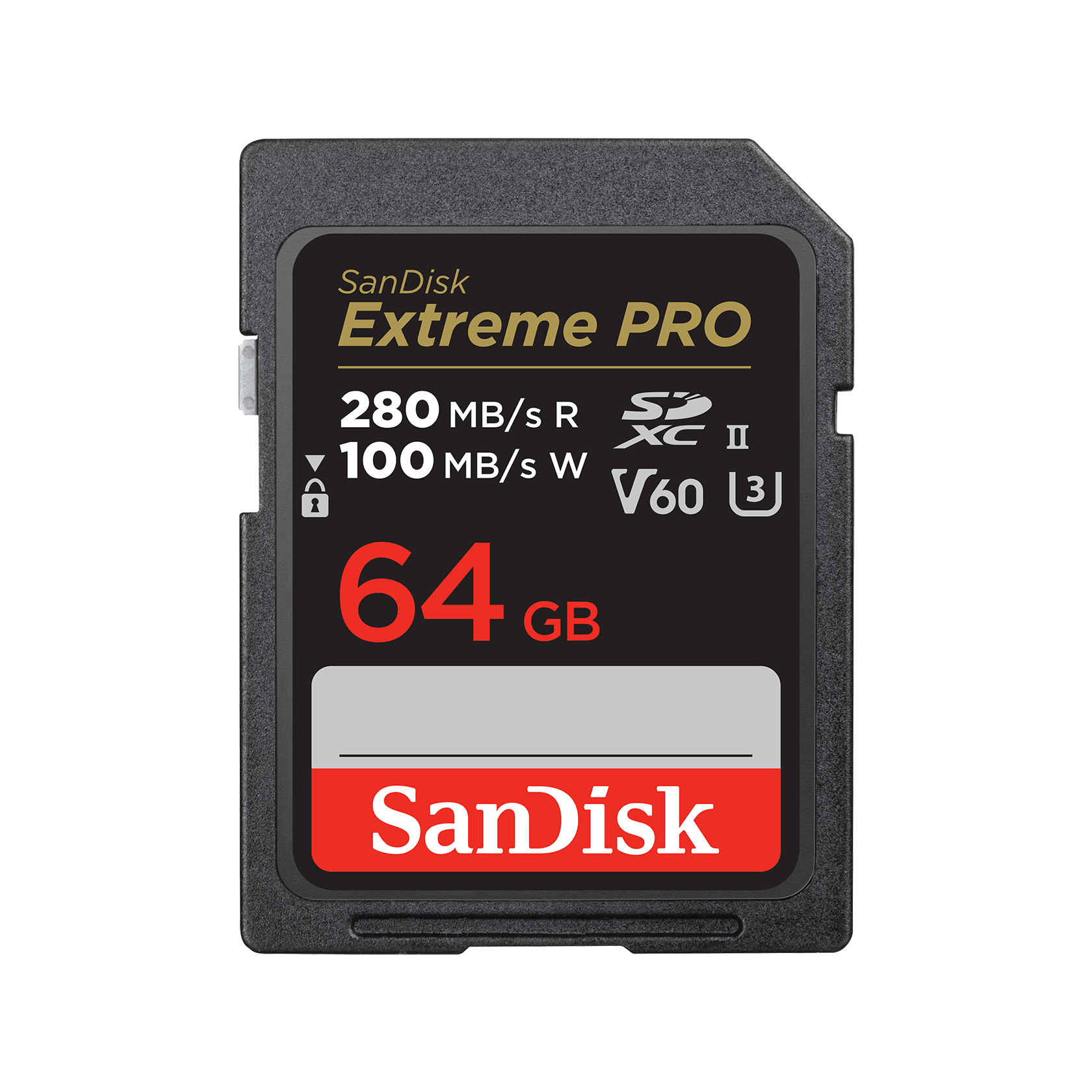 SanDisk 64GB Extreme PRO SDXC邃｢ UHSII Card - SDSDXEP-064G-JNJIP