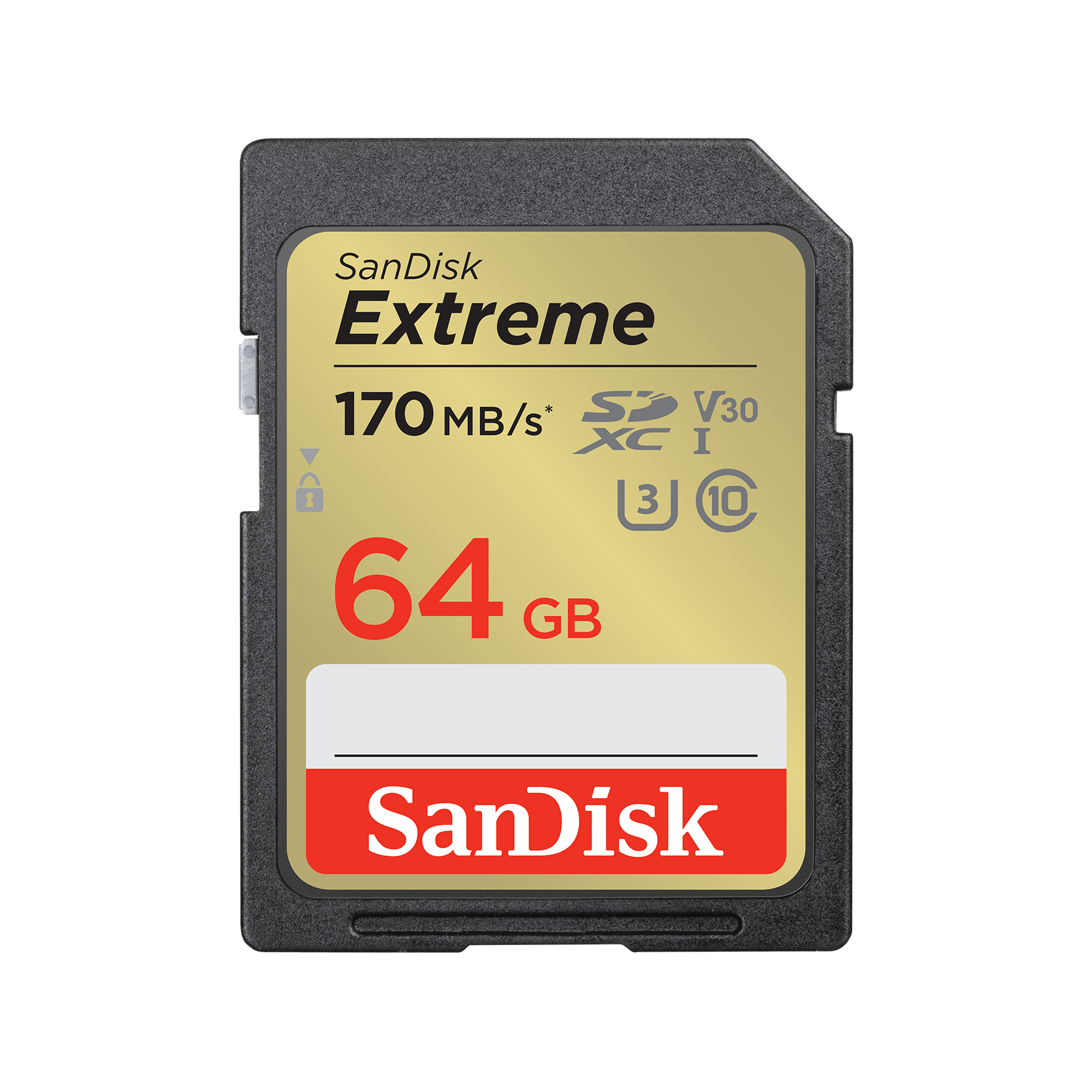 SanDisk Extreme SDXC UHS-I - 64GB Memory Card - SDSDXV2-064G-GNCIN