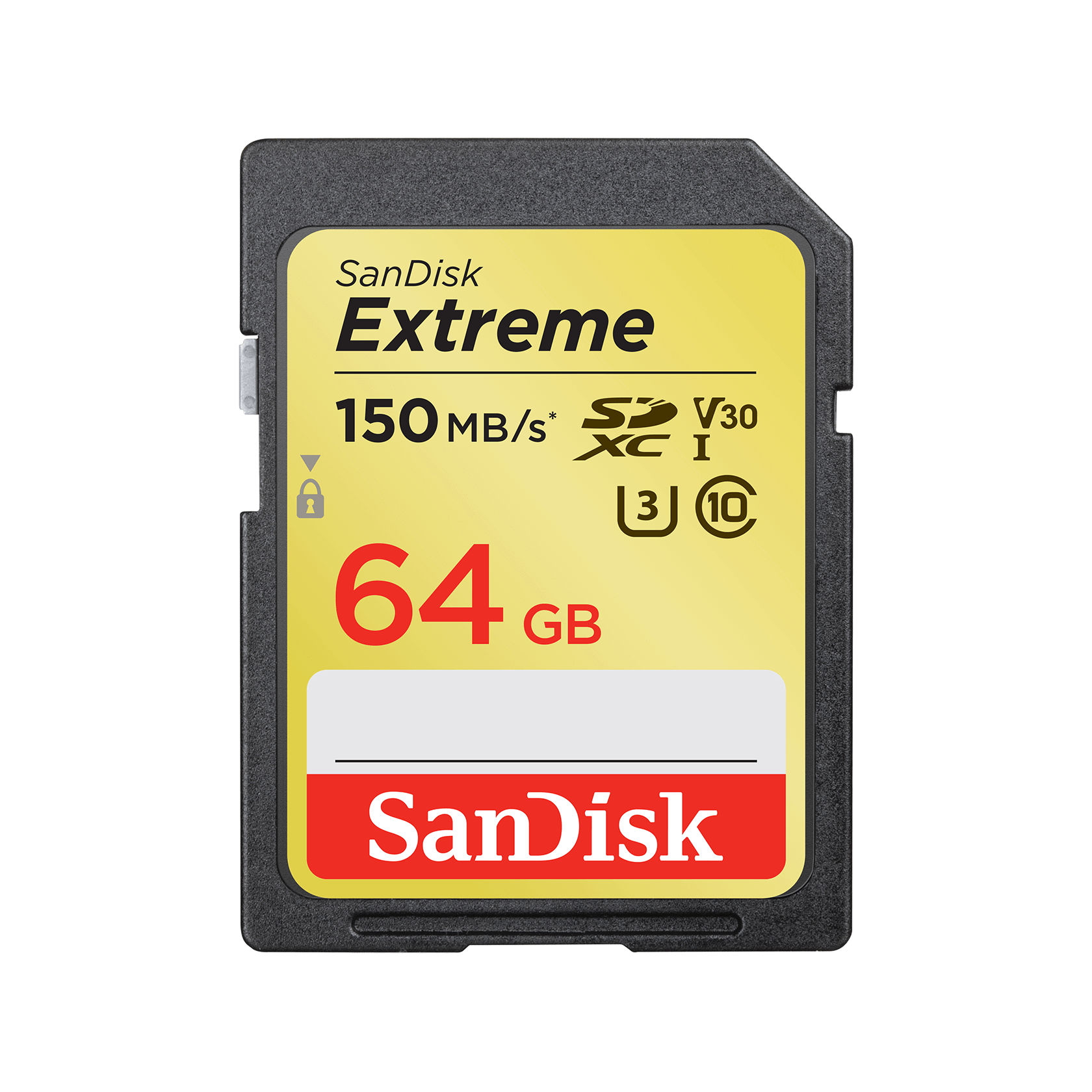 SanDisk Extreme SDHC 150MB/s UHS-I Memory Card - 64GB (C10, U3, V30) - SDSDXV6-064G-ANCIN