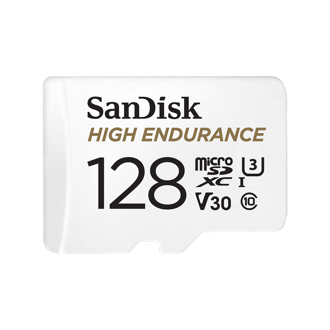 High endurance UHS-I microSD 128GB front image