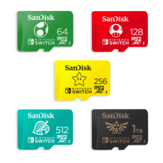 SanDisk 128GB microSDXC UHS-I Memory Card Licensed for Nintendo