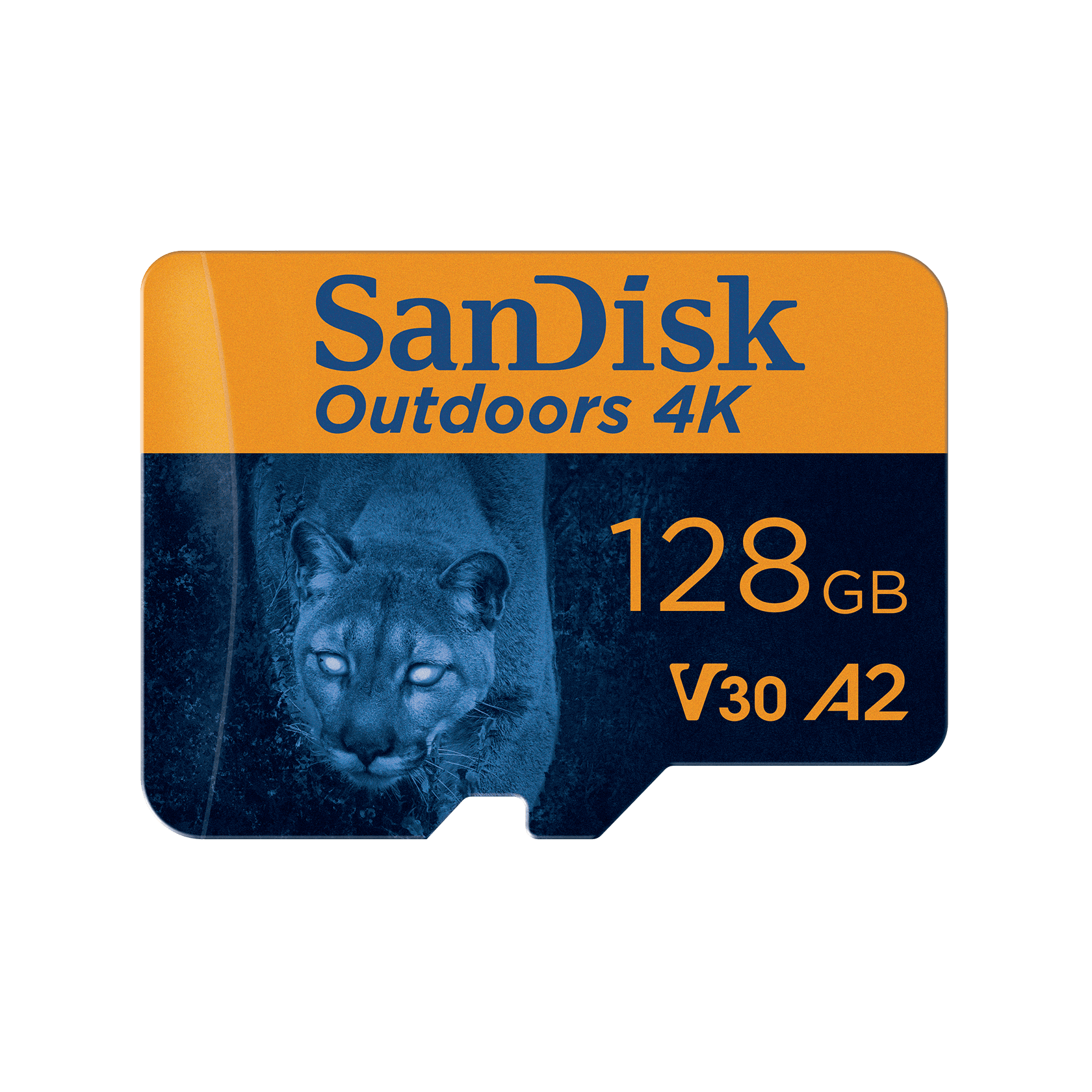 SanDisk Outdoors 4K MicroSDXC UHS-I Card with SD Adapter - 128GB MicroSD Card - SDSQXAA-128G-GN6VA