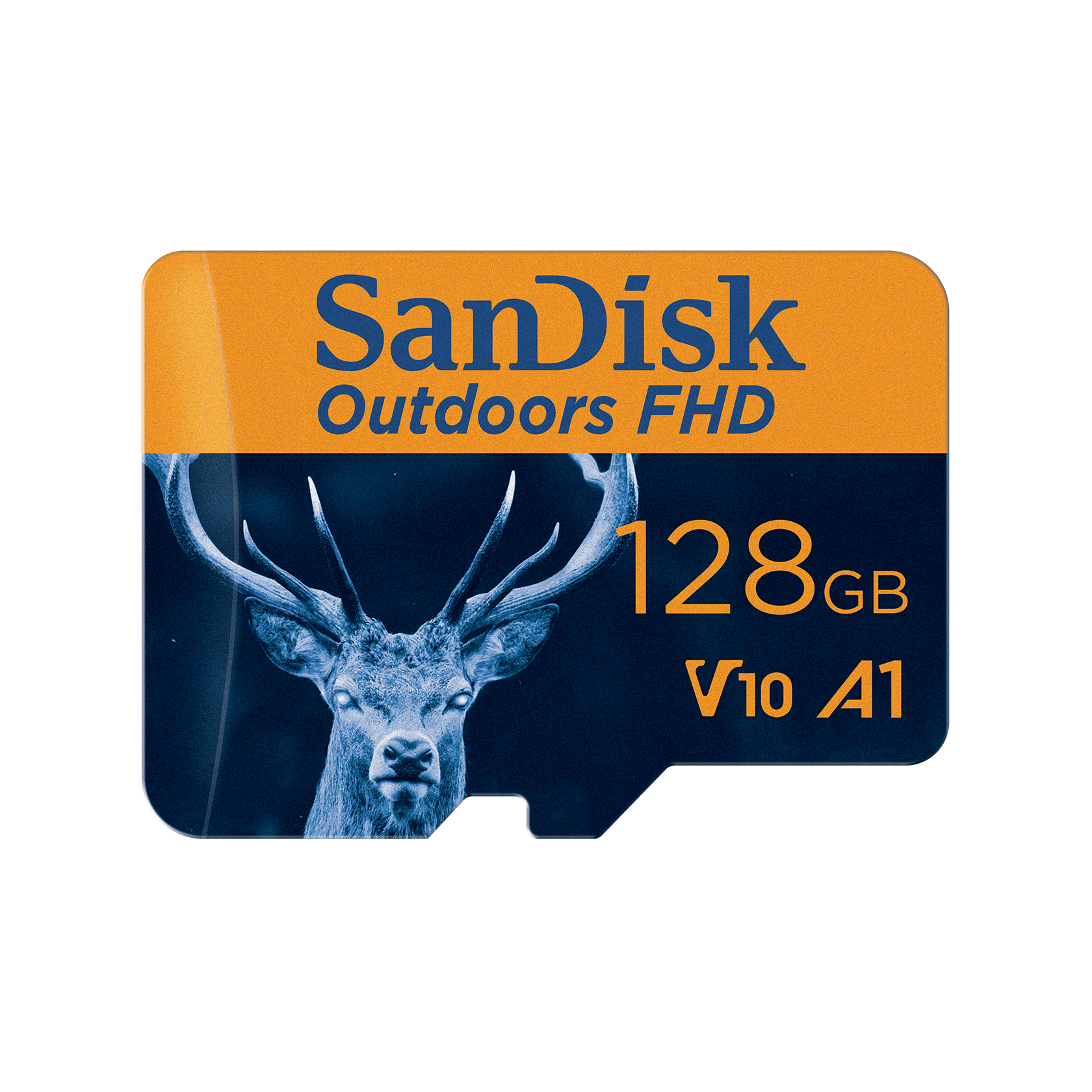 SanDisk Outdoors FHD MicroSDXC UHS-I Card with SD Adapter - 128GB Single Pack MicroSD Card - SDSQUBC-128G-GN6VA