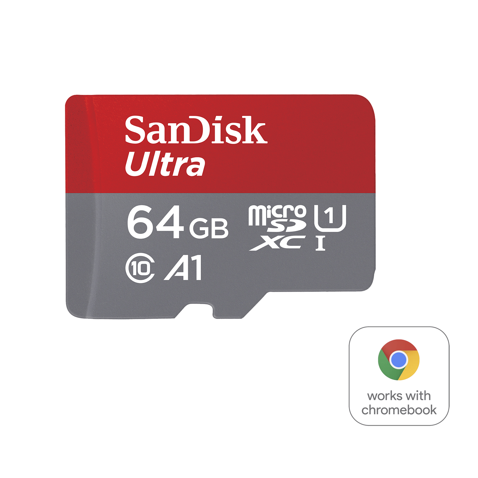 SanDisk UltraÂ® MicroSDXCâ„¢ UHS-I Memory Card With Adapter - 64GB - SDSQUAB-064G-GN6FA