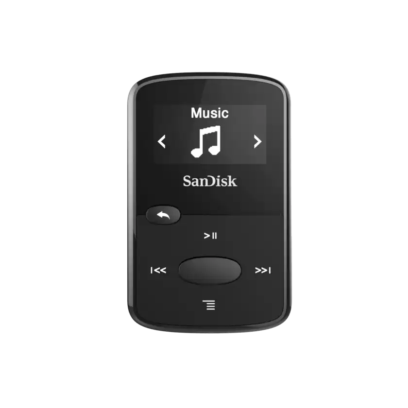 8GB Black SanDisk Clip Jam MP3 Player Western Digital