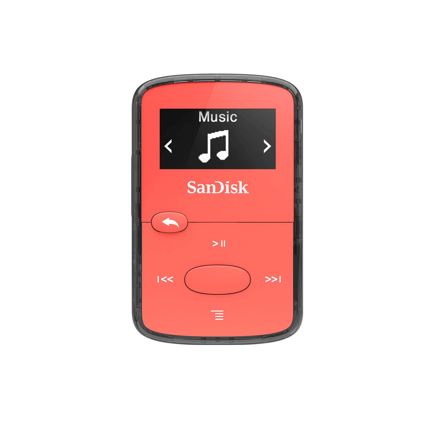 SanDisk Clip Jam MP3 Player 8GB, Red - SDMX26-008G-E46R