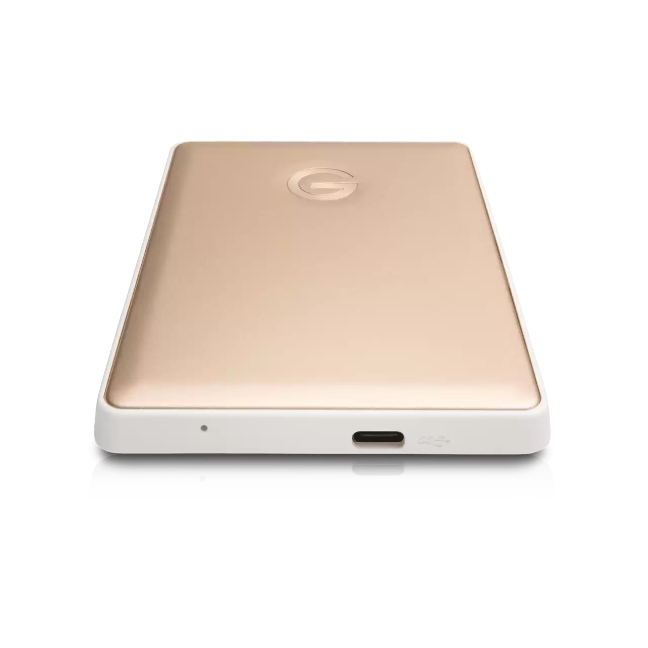 G-Drive Mobile USB C Gold Front Top- Zoom Image