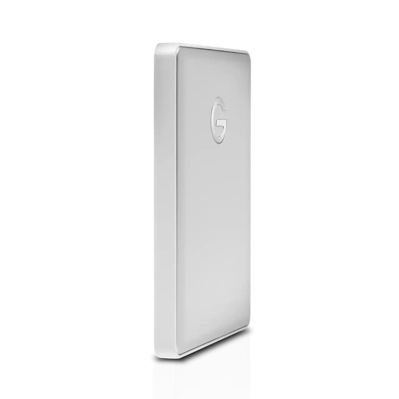G Drive Mobile USB-C 2TB Silver Angled- Zoom Image
