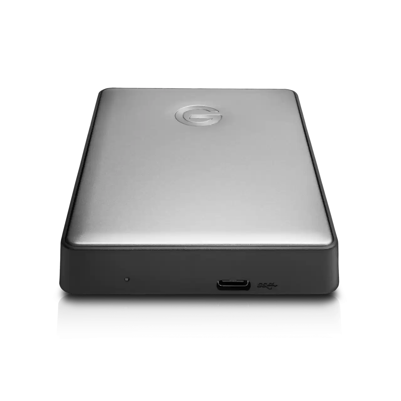 G Drive Mobile USB-C 4TB Space Grey Front Angled- Zoom Image