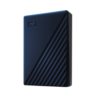 MyPassport for Mac 4-5 TB Midnight Blue Left Angled