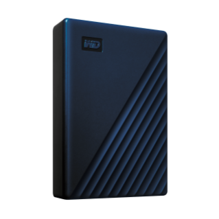 MyPassport for Mac 4-5 TB Midnight Blue Right Angled