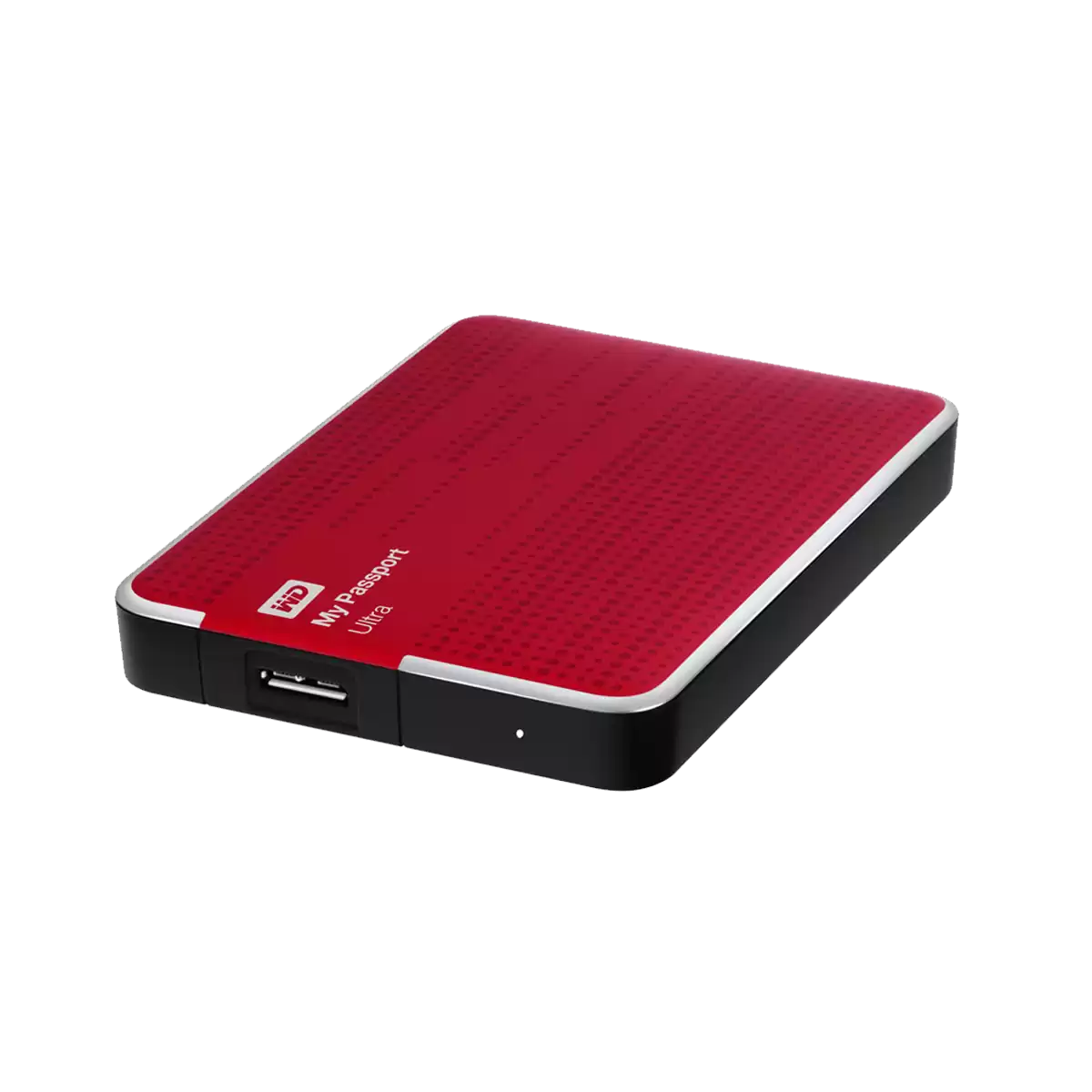 My Passport Ultra 2014 USB 3.0 HDD Recertified Red Angled- Zoom Image