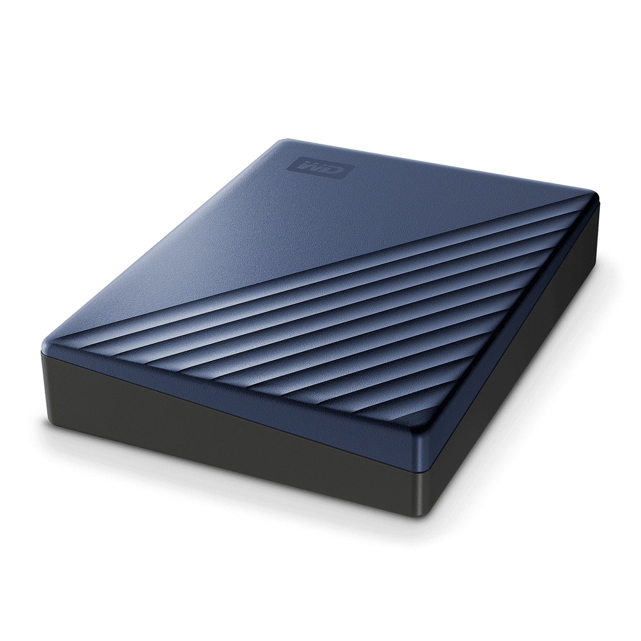 My Passport Ultra 4TB Blue Angled Flat