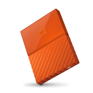 My Passport Orange 2018 Packaging Tilted