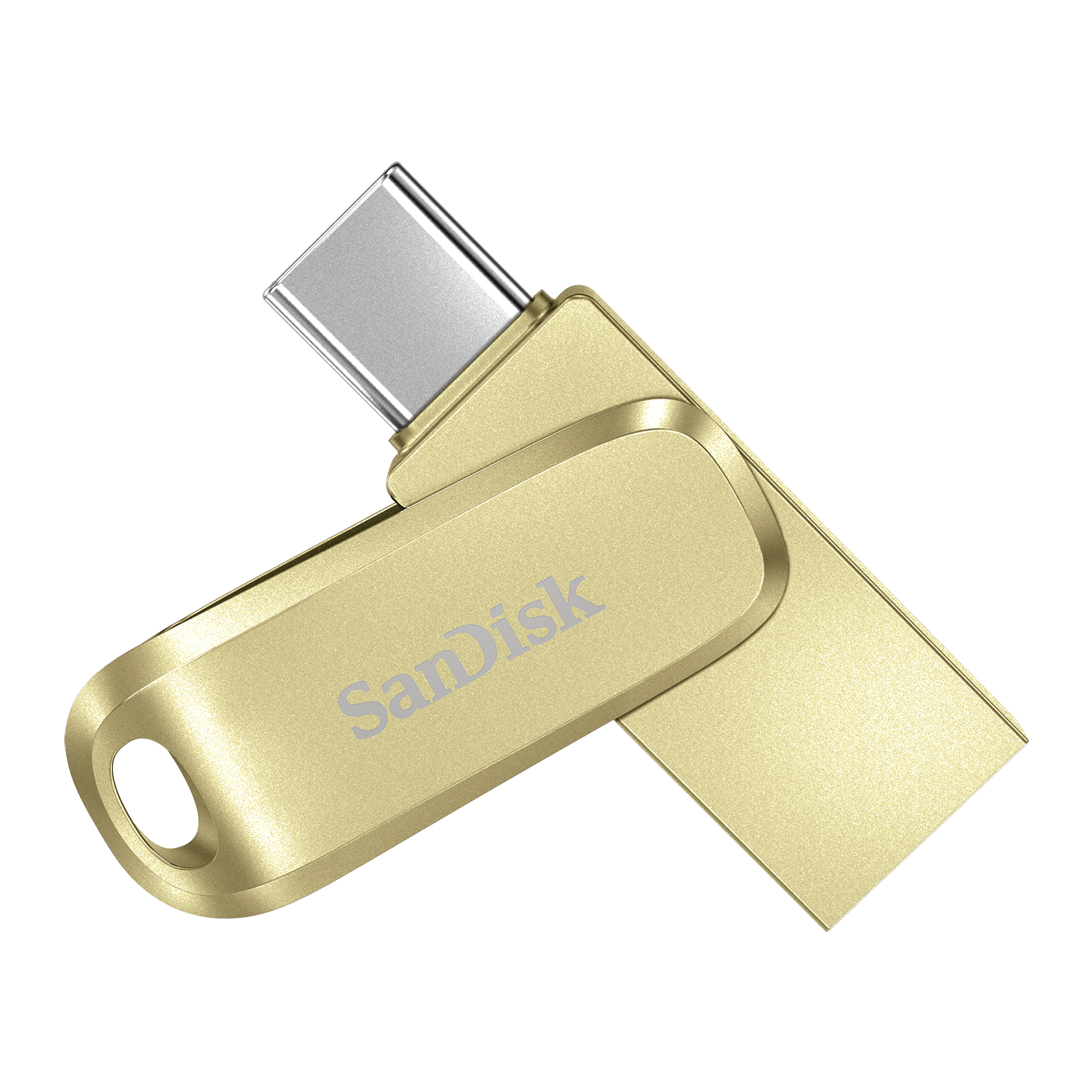SanDisk Ultra Dual Drive Luxe USB Type-C Flash Drive - 256GB, Gold - SDDDC4-256G-G46GD