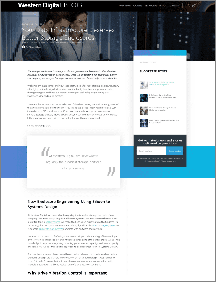 블로그 - 당신의 데이터 인프라에 걸맞은 더 나은 스토리지 인클로저