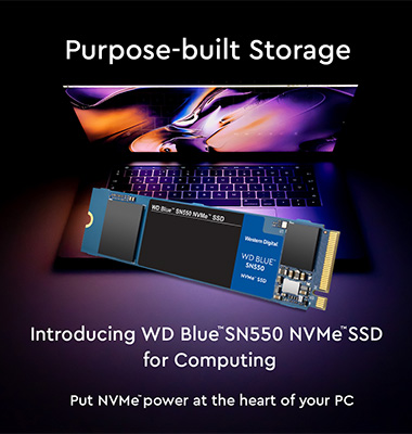 WD Blue SN550 NVMe SSD Can Deliver up to 4x the Speed of SATA SSD