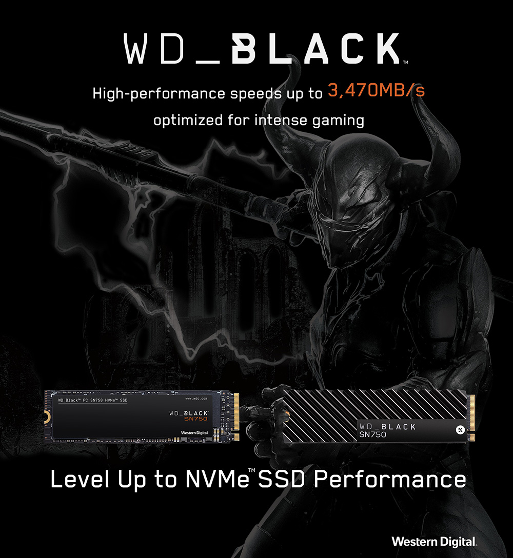 Western Digital Accelerates The Pc Gaming Experience With New Wd Black Sn750 Nvme Ssd Western Digital