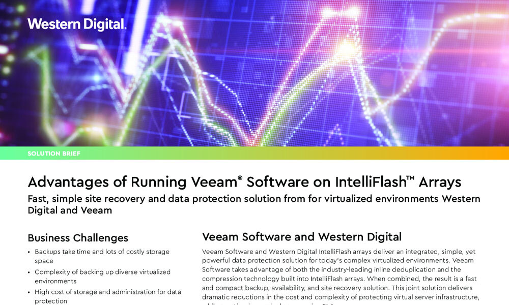 IntelliFlashアレイでVeeamソフトウェアを実行する利点