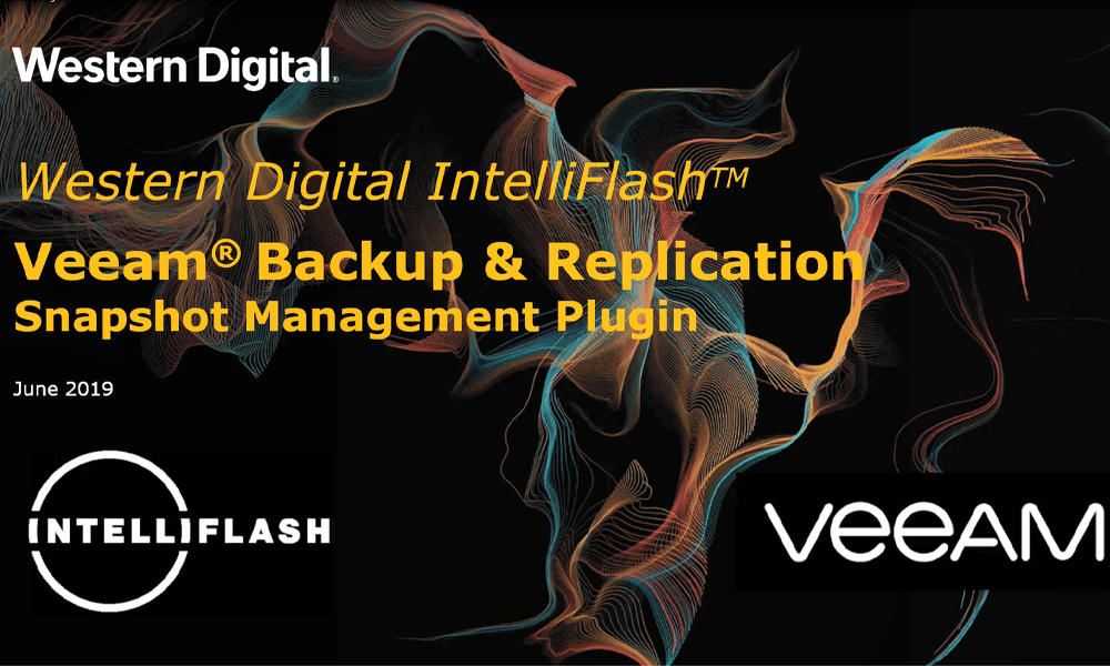 VeeamとIntelliFlashのスナップショット統合デモ